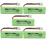 Kastar 5-Pack Battery Replacement for Vtech BT183482, Vtech BT283482, Vtech DECT 6.0 Home Handset Telephone Vtech 89-1348-01, Vtech DS640 DS6401 DS6401-16, Vtech DS6421 DS6421-2 DS6421-26 DS6421-3