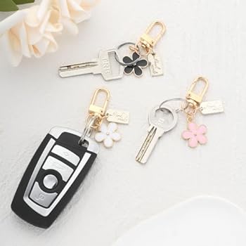 14Pcs Leuke Bloem Sleutelhanger Voor Vrouwen Esthetische Bloem Tas