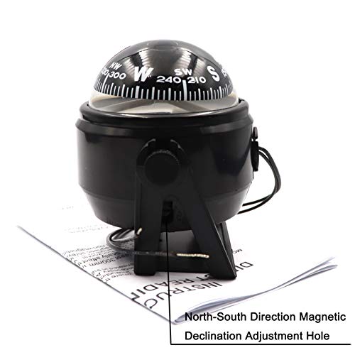 Detuck Boat Compass Dashboard Marine Compass For Boat Compass Dash Mount Night Lighting #TOP3