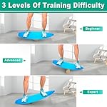 Healfith Balance Boards for Adults,Balance Trainer - Wooden Balance Board,Surface anti-slip treatment Including Roller,Half Ball And Balance Ball - Image 4