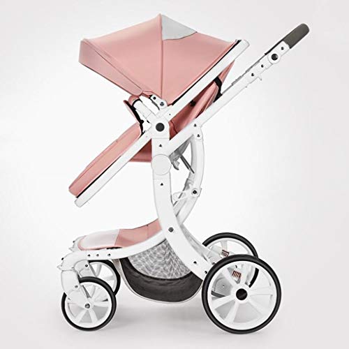 YLYAJY Infant Toddler Baby Stroller Carriage Compact Pram Strollers Single Stroller Holder Footmuff Stroller Tray Stroller Aluminum Alloy Lightweight Stroller (Color : E)