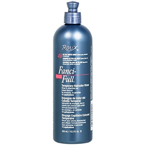 Roux FanciFull Temporary Color Rinse 49 Ultra White Minx, 15.2 Fl Oz (kaka-boynam10-low348)