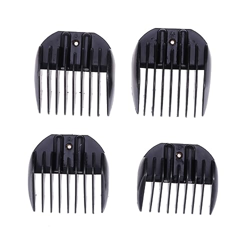 Ipetboom 4pcs Professional Barber Hair Trimmer Accessories Cutting Guides Combs Trimmers Guide Hairdressing Tool Set Random Color