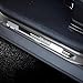 BIVIPO 4 Pcs Car Door Sill Protector for Jaguar XE, Stainless Steel Anti-Scratch Threshold Cover Strips Door Entry Guard Protector Trim