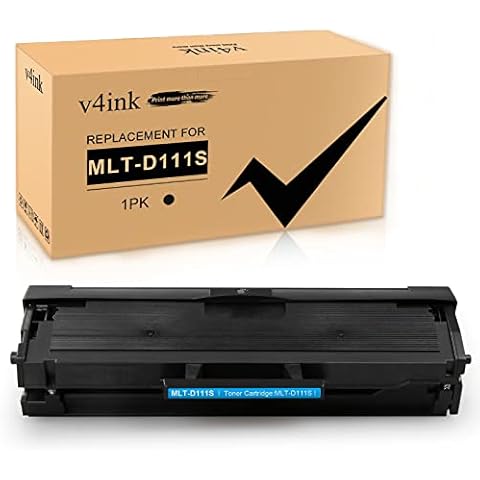 V4ink MLT-D111S MLTD111S Toner Cartridge Replacement for Samsung Xpress SL-M2026 M2026W M2070 M2070W M2070FW M2071 M2071FH M2071HW M2020W M2020 M2022 M2022W M2021 M2021W M2078W(Packaging may vary) Cover