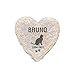 GiftsForYouNow Personalized Cat Memorial Resin Heart-Shaped Garden Stone, 12 x 8.5 Inches