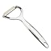 Apolu New Zinc Alloy Fruit Parer - Y-shaped Swivel Peeler- Polished & Heavy-duty Metal Shaving Knife - Practical & Simple Kitchen Gadget, Silver