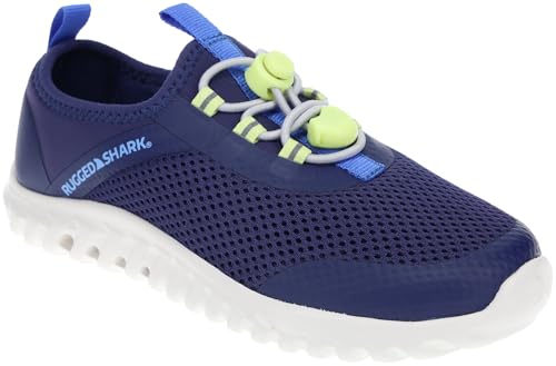 Rugged Shark Boy's Cay (Little Big Kid) Water Shoe, Blue, 12