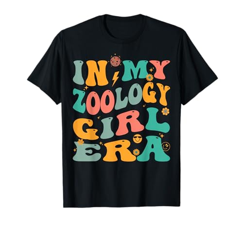 Retro Zoology Girl Groovy Zoologist T-Shirt