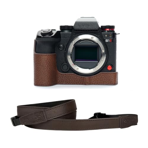 TP Original Panasonic S1ii S1R2 S12 �J������p �n���h���C�h+15�J�����X�g���b�v �{�v �{�f�B�P�[�X �n�[�t�J�����P�[�X �o�b�O �J�o�[ �d�r�����֗� ��ʊJ�� ���� ��p�Ή��J�����J�o�[ (�_�[�N�u���E��)