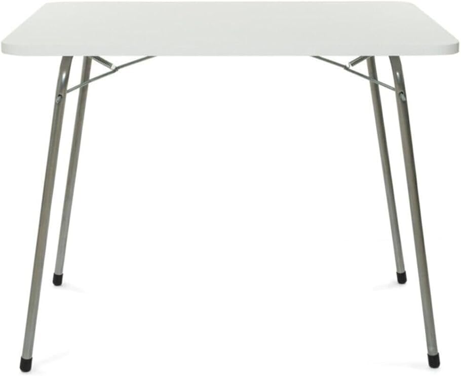 Bofigo 60X80 White Folding Table + 2 Folding Chairs Camping Set Garden Set Green
