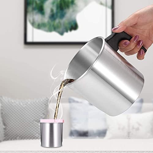 Candle Wax Melting Pot,1.2l Dripless Pouring Pitcher Candle Making Pot with Heat-Resistant Handle, for Home Kitchen Candle &Soap DIY Crafts