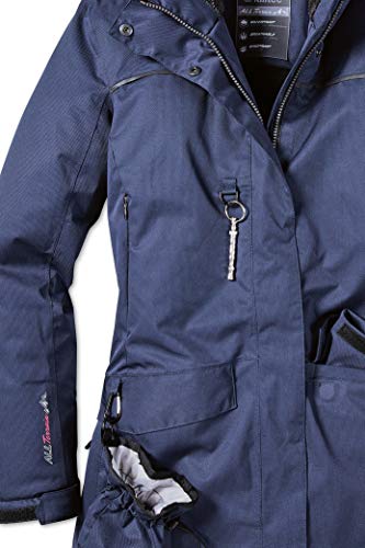 Killtec Damen Parka Funktionsparka mit abzippbarer Kapuze für Hundebesitzer Ostfold WMN PRK B wasserdicht, Winddicht, atmungsaktiv 00814-dunkelnavy 40