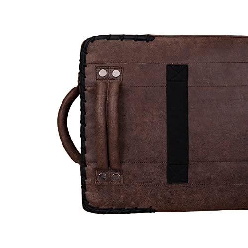 Pfg Vintage Tombstone Striking Kick Shield Genuine Leather For Boxing Mma Muay Thai Kick Boxing (Brown, Large - 20"X12"X6") (Large - 20"X12"X6", Brown) #TOP4