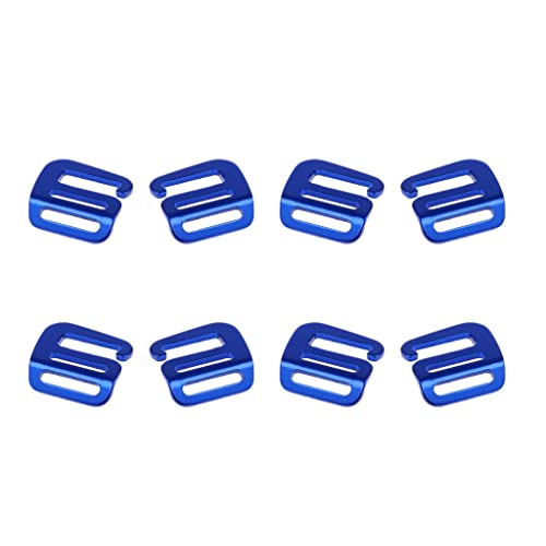 Hebillas de gancho de 25mm Kesoto de 1 pulgada para correas de mochilas y bolsos deportivos 7