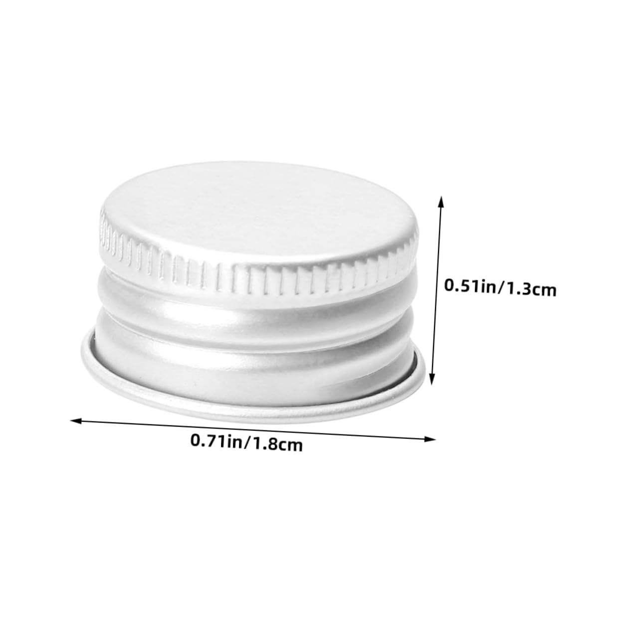 UTHCLO Aluminum Screw Caps 50pcs Mini Leakproof Glass Bottle Lids Replacement Caps for Mini Bottles Jars