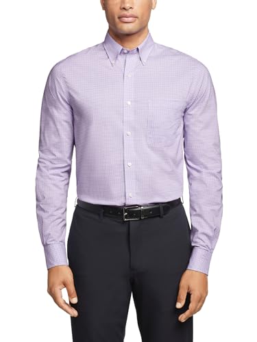 Tommy Hilfiger Men's Dress Shirt Regular Fit Non Iron Gingham,