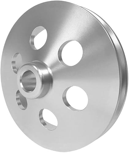 Scott Drake B-F811-WH - Polea de dirección asistida de 5.5" con agujeros