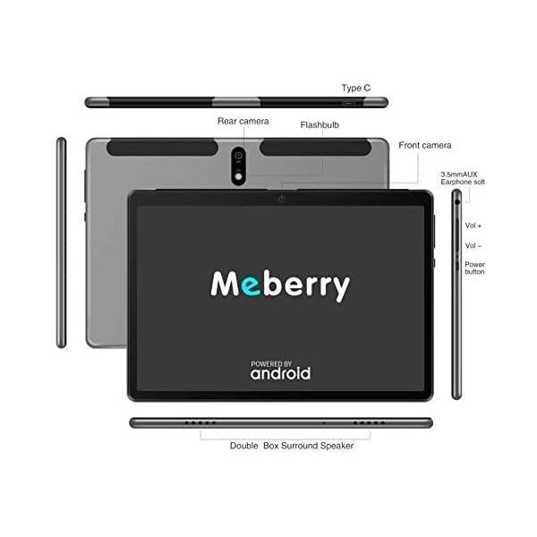 Android-100-Tablet-MEBERRY-10-inch-Tablets-with-4GB-RAM64GB-ROM-128GB-Expansion-Octa-Core-Processor-Google-Certified-8000mAh-Battery-WiFi-GPS-Double-Camera-Grey MEBERRY Android 11 Tablet 10.1 inch Tablets with 2.0 GHz Octa-Core Processor| 2.4G+5G Wi-Fi| 4GB RAM+64GB ROM| 256GB Expansion| 8000mAh Battery| GPS| Double Camera