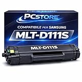 PcStore Toner Compatibile Samsung MLT-D111S MLT-D111L Nero 2000 Pagine per Xpress M2020 M2020W M2022 M2026 M2026W M2070 M2070W M2070F M2070FW M2071 M2078 – Alta Capacità – 2000 Pagine