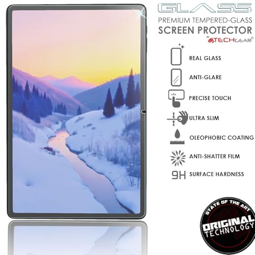 TECHGEAR Protection d'écran en verre trempé mat anti-reflet pour Galaxy Tab S9 11" édition 2023 [dureté 9H] [résistant aux rayures] [sans bulles] fabriqué pour Samsung Galaxy Tab S9 SM-X710/X716 – vue 2