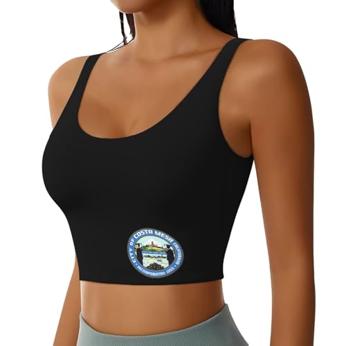 Costa Mesa Sports Bras for Women Yoga & Workout Black