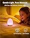 NAWIQI Egg Baby Night Light for Nursery & Breastfeeding – Portable Touch Light with 7 RGB Colors, Stepless Dimming, Rechargeable, BPA-Free Soft Silicone, Compact Lamp for Kids & Newborns