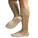 Mr.babuu 5Pairs Pack Men's Fashion Mid Calf Striped Nylon Sheer Silk Dress Socks (Beige)