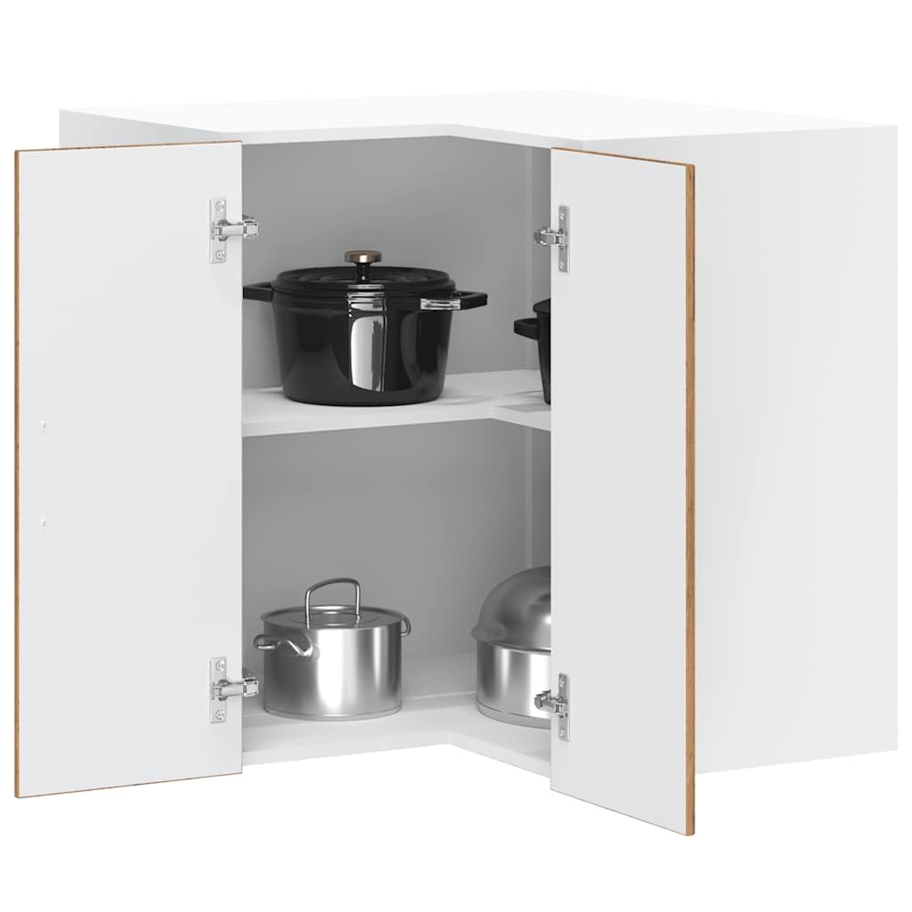 Armadio angolare Porto, 57 x 57 x 60 cm, in legno anticato