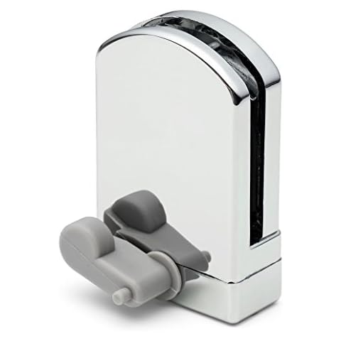 ShowerPart Bottom Shower Door Hanger Rollers/Guide/Left Hand Shower Door Replacement Parts J058 Minimum Hole Diameter In Glass 10mm Matching Units Available Suits Kudos and Other Showers 1x J058 Bottom left Cover