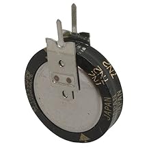Jameco Valuepro EECS5R5V105 Stacked Coin Type Electric Double Layer Capacitor, 1F 5.5 VDC Pack of 2
