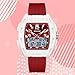 Imagen de TICKEEN Mujeres Relojes para Mujeres Reloj Rectangulares únicos Digitales Analógicos Deportivos Relojes con Alarma Cronómetro Resistentes al Agua 12