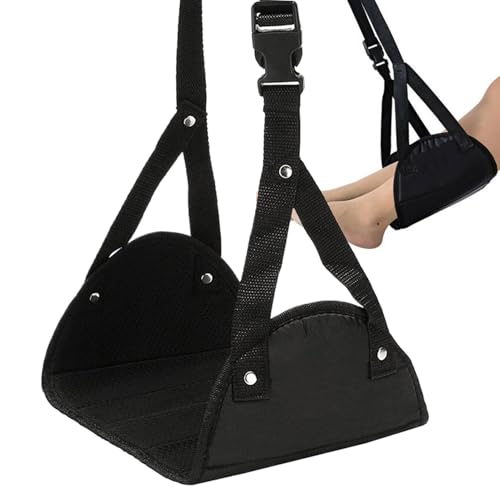 Ruwshuuk Amaca Per Piedi Per Viaggi Aerei - Poggiapiedi da Viaggio Portatile Amaca per Sostegno Gambe Scrivania,Ufficio per Poggiapiedi per Adulti in Treni Viaggi di Lavoro Auto Scrivania Voli