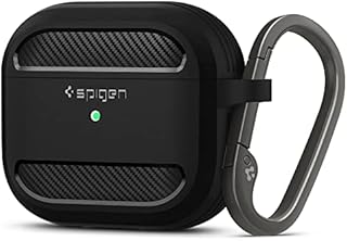 Spigen Rugged Armor Compatible with AirPods 3 Case (3rd Generation 2021) - Matte Black