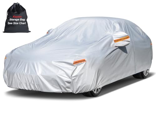 Kayme Sedan Car Cover Waterproof All Weather for Automobiles -