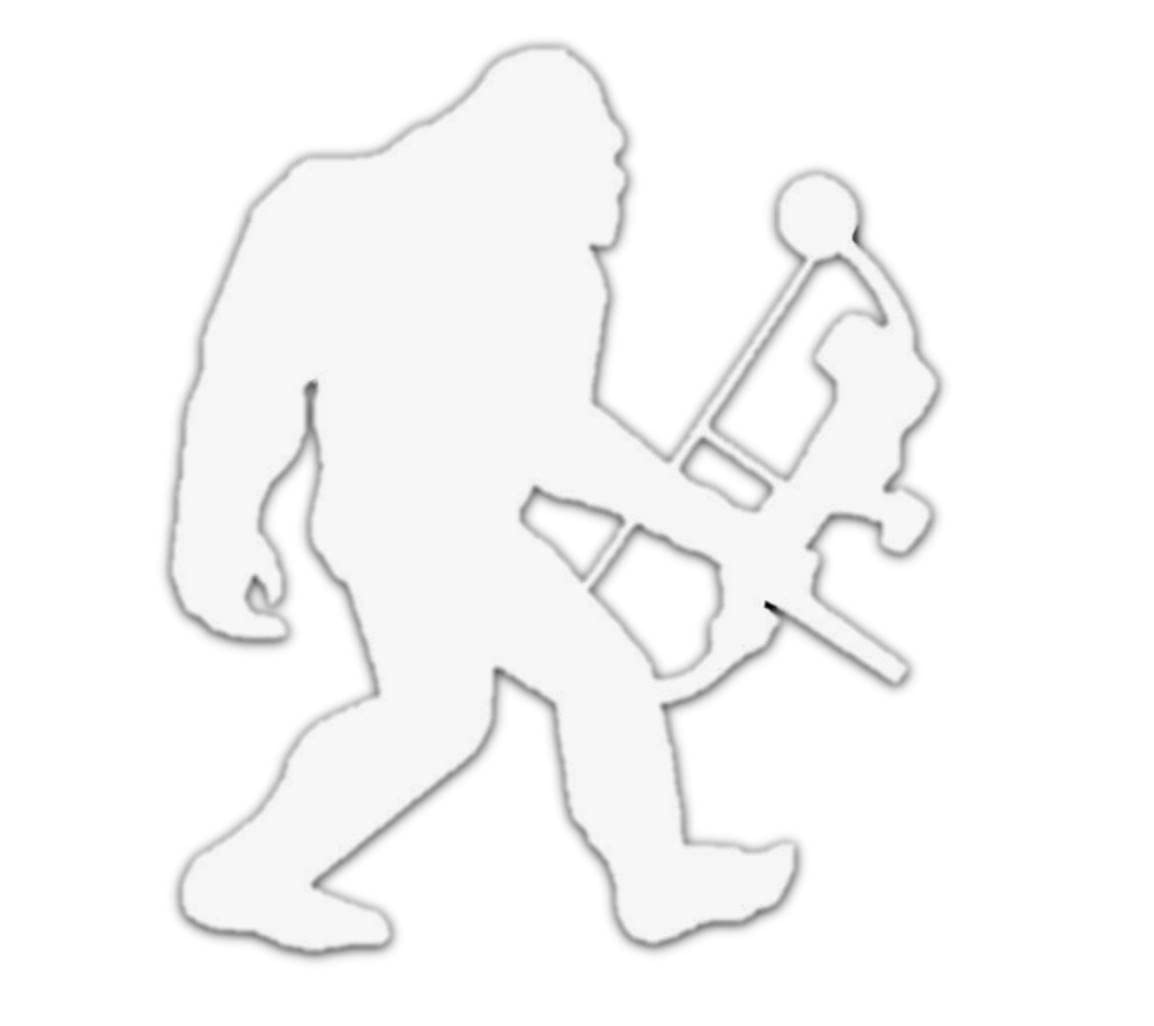 Bigfoot Turkey Hunting Decal Sticker - Outdoor Vinyl Sasquatch Box Call Design