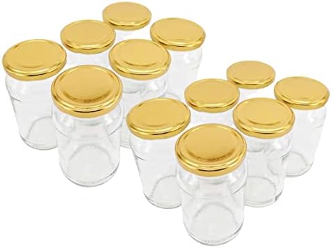 Nutley's 380ml Jam & Pickle Jar, Gold Lid (12)