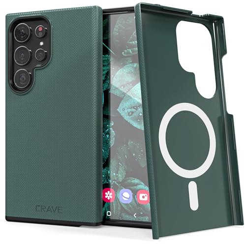 Image of Crave Dual Guard for Samsung Galaxy S24 Ultra Case with MagSafe - Green