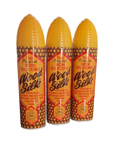 Natural Wood Silk Non-Silicone Approved Beeswax Nutrient Oils Cleaning Spray Conditioner 225ml (Pack of 3)