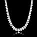 Ross-Simons 5.00 ct. t.w. Graduated Lab-Grown Diamond Tennis Necklace in Sterling Silver. 18 inches