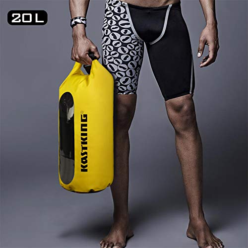 KastKing Dry Bags, 100% Waterproof Storage Bags, Military Grade Construction for Swimming, Kayaking, Boating, Hiking, Camping, Fishing, Biking, Skiing.