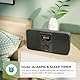 MangoKit SR20 Stereo Internetradio WLAN, DAB Radio mit Bluetooth, DAB Plus Radios, Digitalradio, UKW Internet Radio, Küchenradio, Podcast Player, App Fernsteuerung, Farbdisplay,Doppelalarm-Schwarz