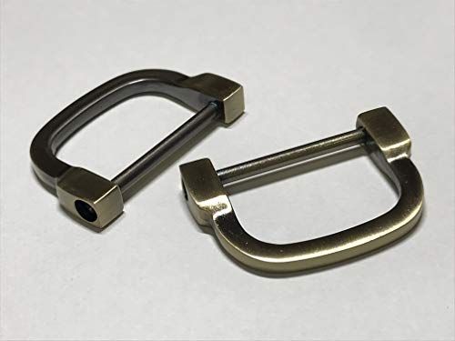 Amazon.co.jp: and.A 6個セット Dカン ネジ式 43㎜ 内径30㎜ D型