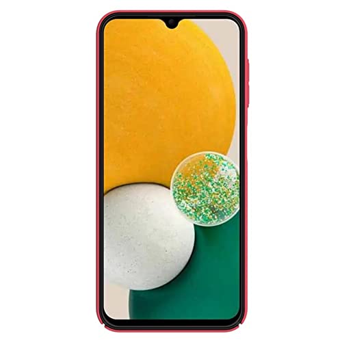 Image of Nillkin Case for Samsung Galaxy A14 5G (6.6 inch Inch) Super Frosted Hard Back Dotted Grip Cover PC Red Color