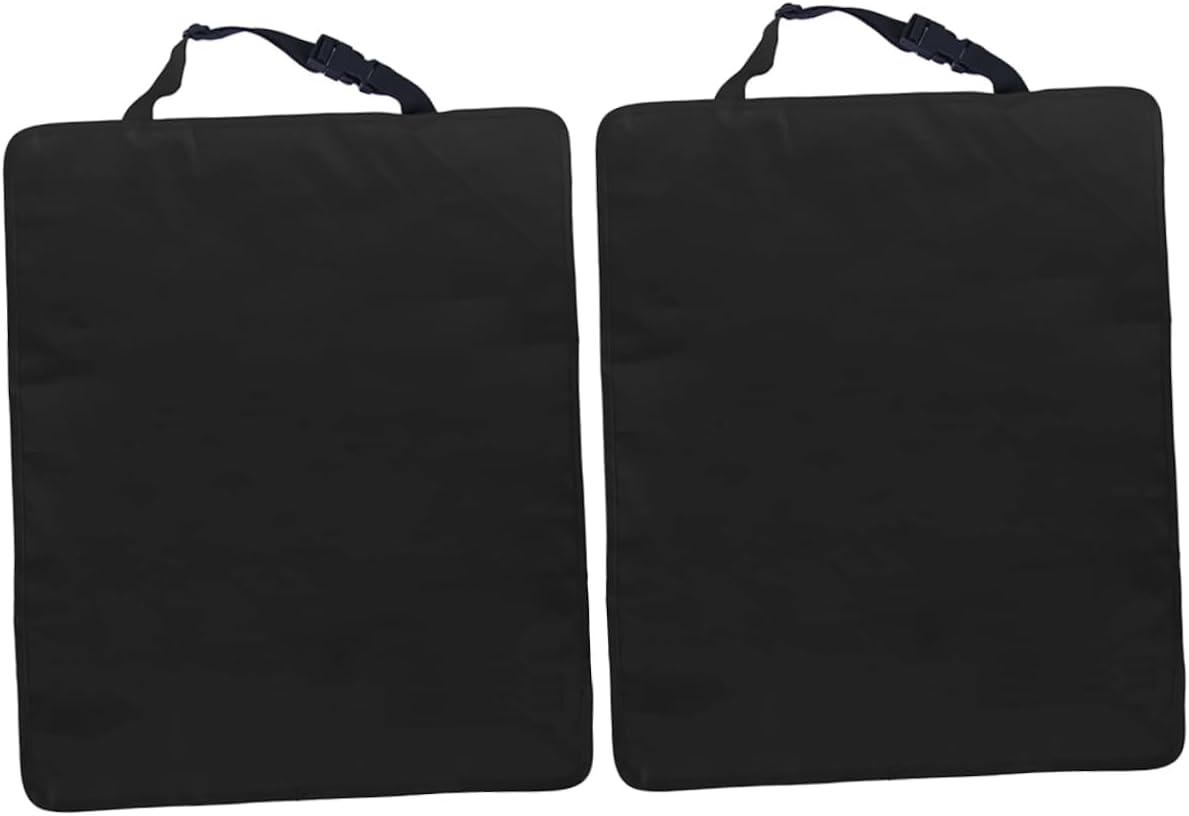 Kisangel 2pcs Car Seat Protector Kick Mats for Rear Seats Auto Backseat Protector Auto Kick Mats