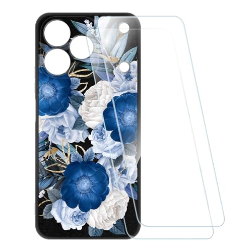 ESACMOT �v�����g�P�[�X + 2�������K���X�t�B���� OPPO Realme Note 80 4G �Ƃ̌݊�������, �Ռ��z���\�t�g�J�o�[ HD�N���A (����)