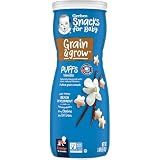 Gerber Graduates, Puffs Cereal Snack, Vanilla, 1.48 oz