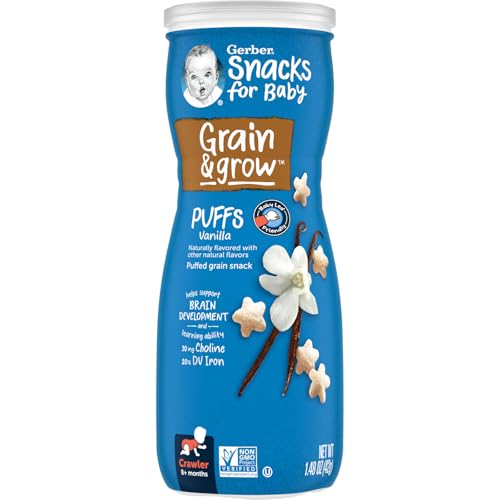 Gerber Graduates Puffs Cereal Snack Vanilla