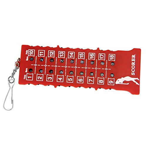 YIJU 3 Peças de Golfe com 18 Buracos E Contador de Golpes Ferramenta de Pontuação Kaychain Bolsa Dec