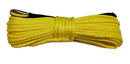 Produktfoto von Synthetisches Windenseil Seil LIS62222 3,5t 15m Gelb / Yellow Seilwinde Zugseil Kunststoffseil UTV ATV Quad Offroad 4x4&hellip;